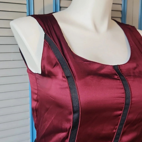 Dana Buchman Red & Black Sleeveless Dress - Picture 6 of 13